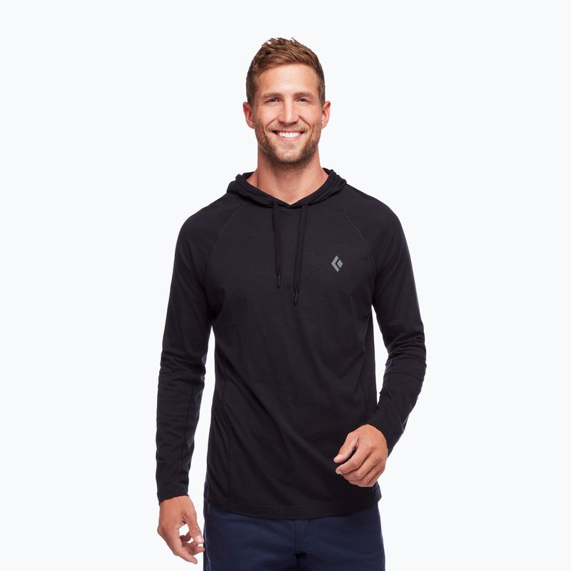 Vyriški trekingo džemperiai Black Diamond Crag Hoody black