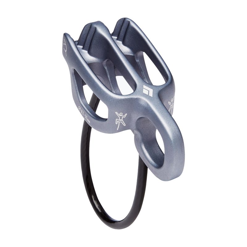 Black Diamond ATC-Guide antracito spalvos tvirtinimo ir nusileidimo lynu įrenginys