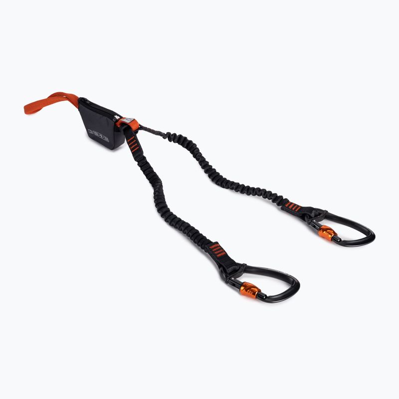 Ilgosios ūdos Black Diamond Iron Cruiser Via Ferrata rinkinys tamsus šiferis