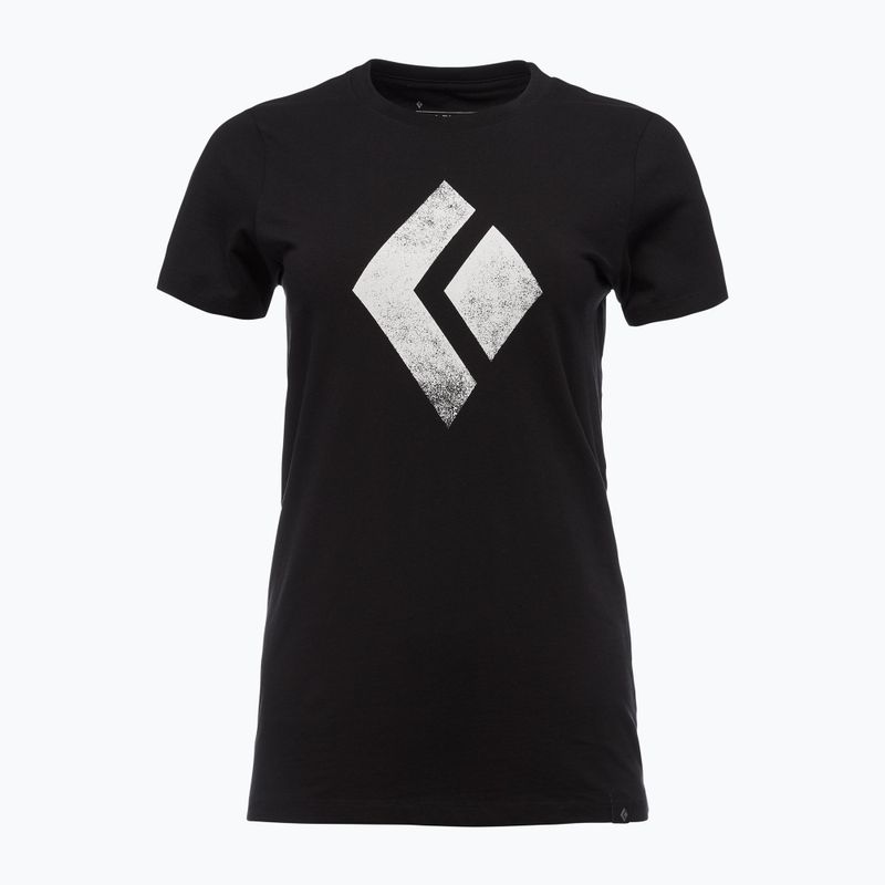 Moteriški laipiojimo marškinėliai Black Diamond Chalked Up black 4