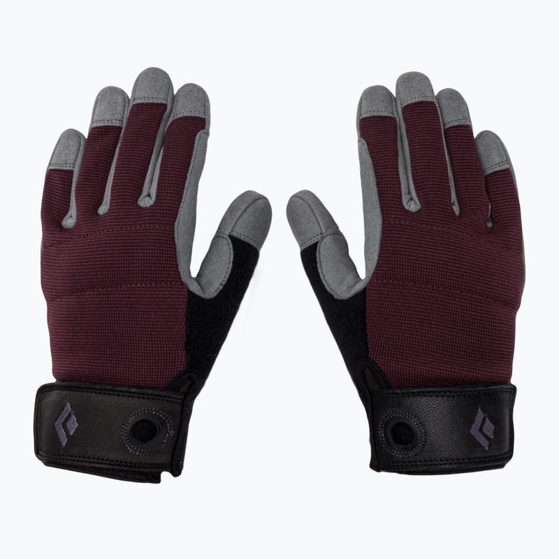 Moteriškos laipiojimo pirštinės Black Diamond Crag bordeaux 3