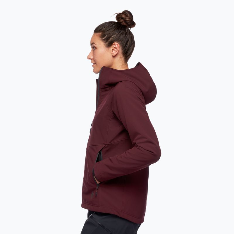 Moteriška softshell striukė Black Diamond Element bordeaux 3