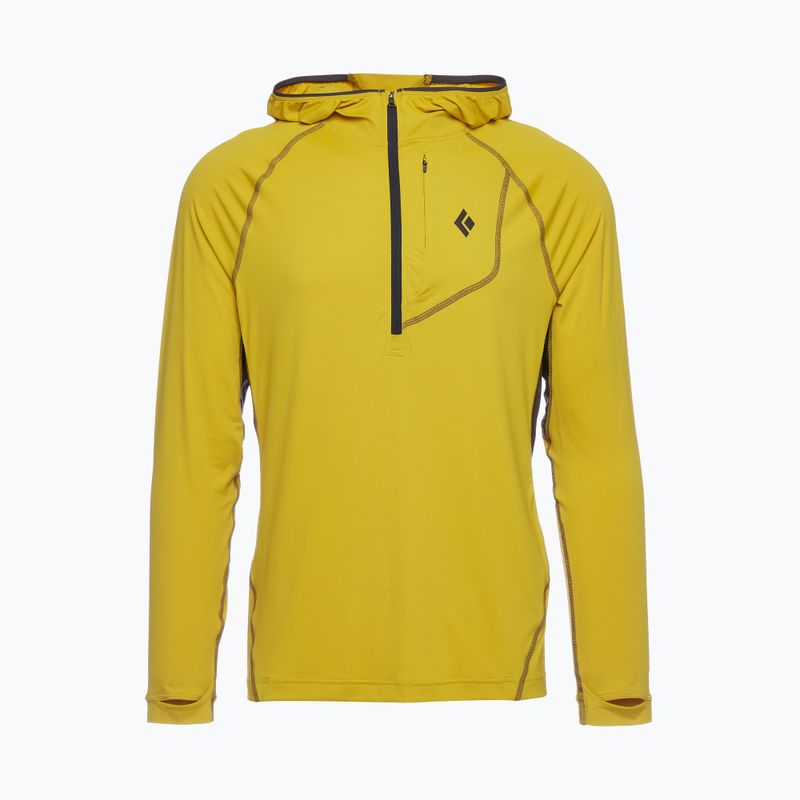 Vyriškas trekingo džemperis Black Diamond Alpenglow Pro Hoody sulphur