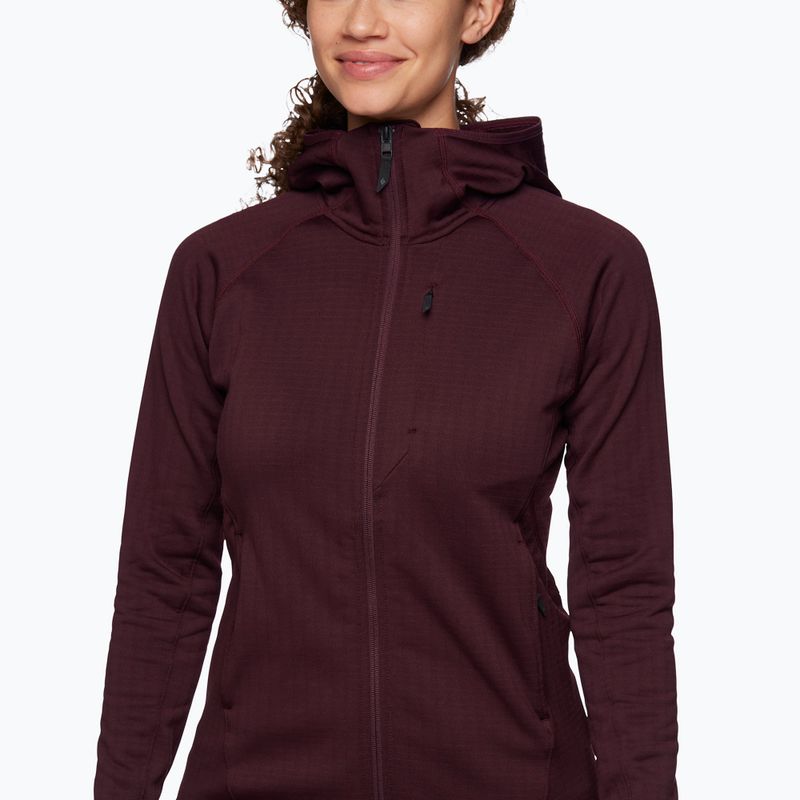Moteriški trekingo džemperiai Black Diamond Factor Hoody bordeaux 4