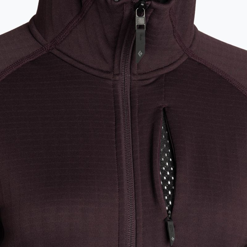 Moteriški trekingo džemperiai Black Diamond Factor Hoody bordeaux 5