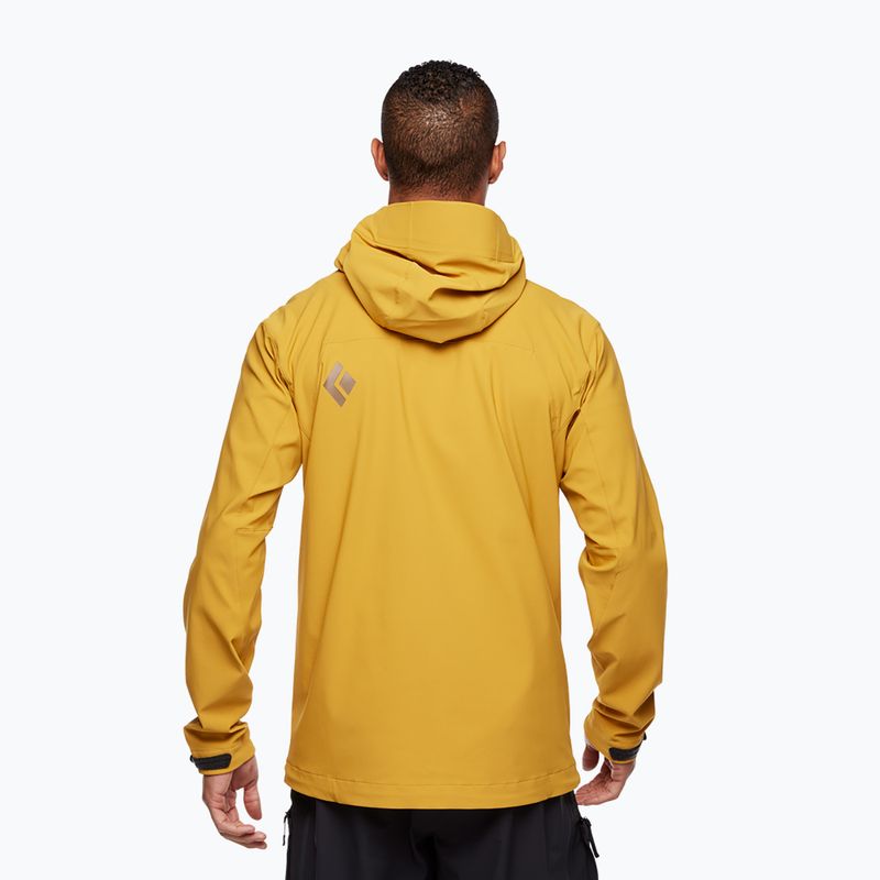 Black Diamond Dawn Patrol gintarinė vyriška softshell striukė 7
