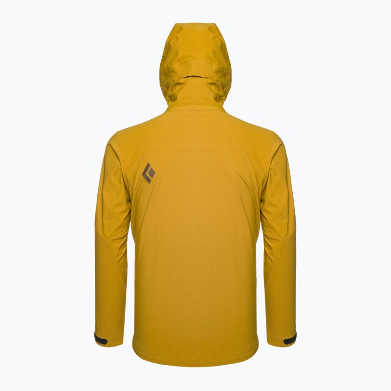 Black Diamond Dawn Patrol gintarinė vyriška softshell striukė 2