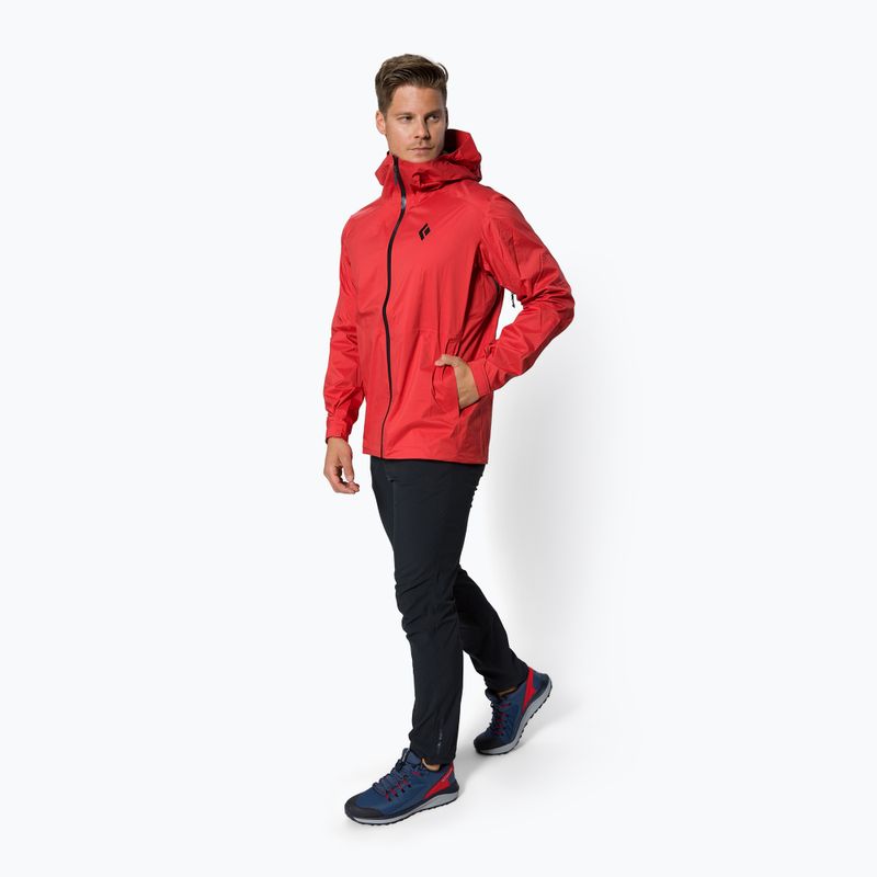Vyriška striukė nuo lietaus Black Diamond Stormline Stretch carmine 2