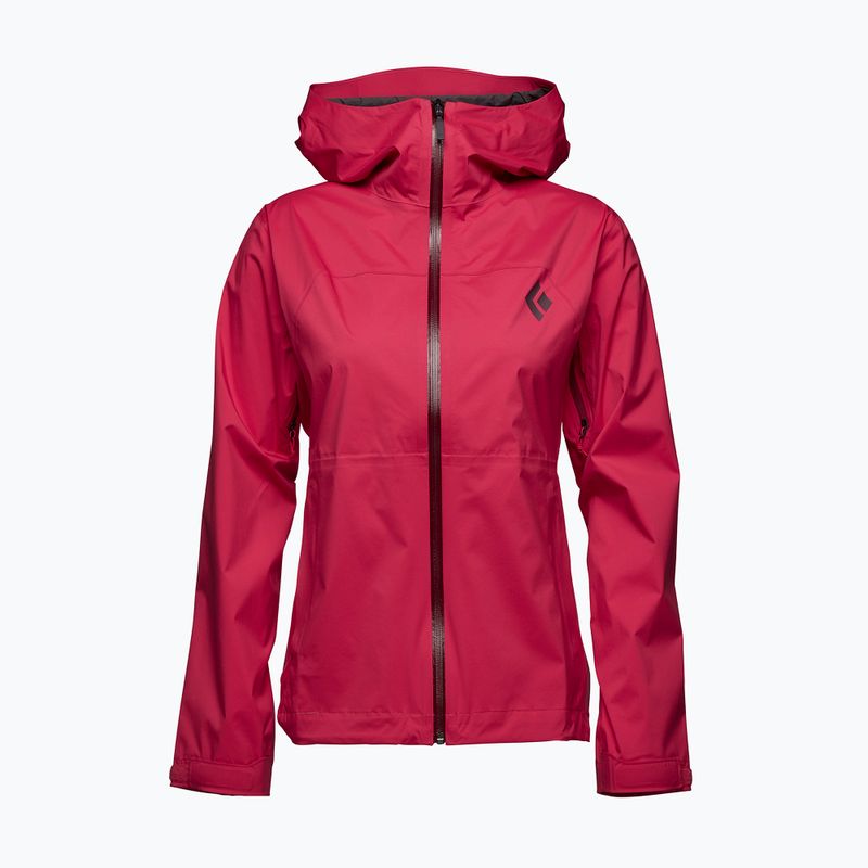 Black Diamond Stormline Stretch lietpalčio striukė moterims granatas 6