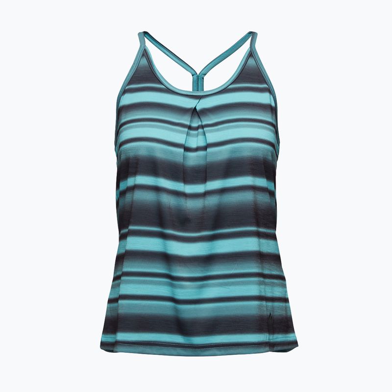 Moteriški trekingo marškinėliai Black Diamond Integrale Tank coastal stripe blue 4