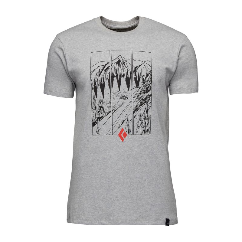 Vyriški trekingo marškinėliai Black Diamond Multi Sport nickel heather