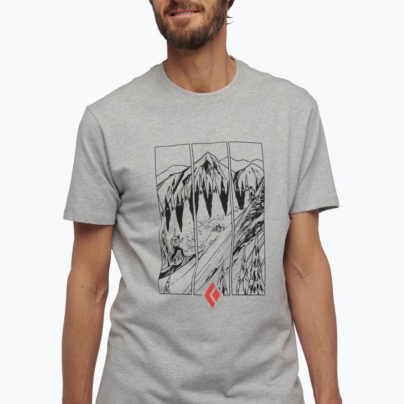Vyriški trekingo marškinėliai Black Diamond Multi Sport nickel heather 4