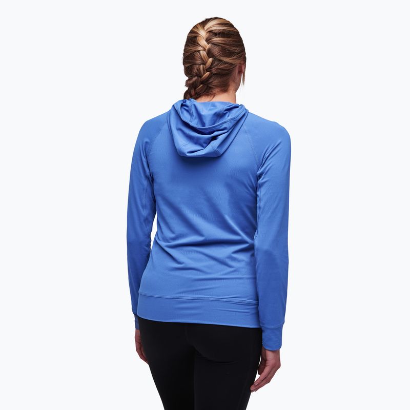 Moteriški trekingo džemperiai Black Diamond Alpenglow Hoody švariai mėlyni 2