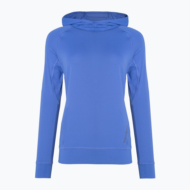 Moteriški trekingo džemperiai Black Diamond Alpenglow Hoody švariai mėlyni 3