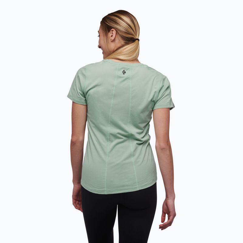 Moteriški žygio marškinėliai Black Diamond Lightwire SS Tech Tee foam green 2