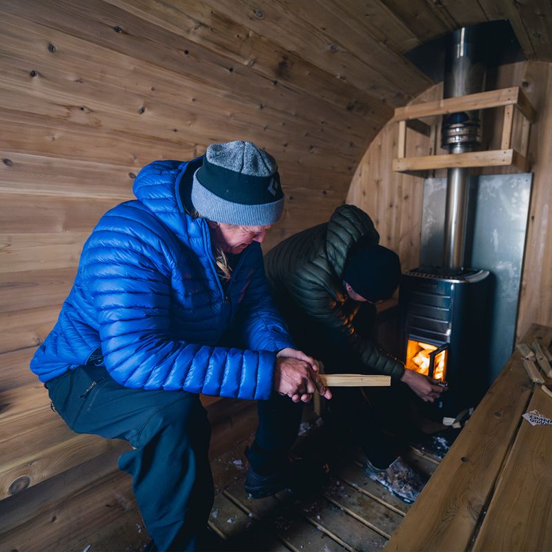 Vyriškos pūkinės striukės Black Diamond Approach Down Hoody drifter blue 10