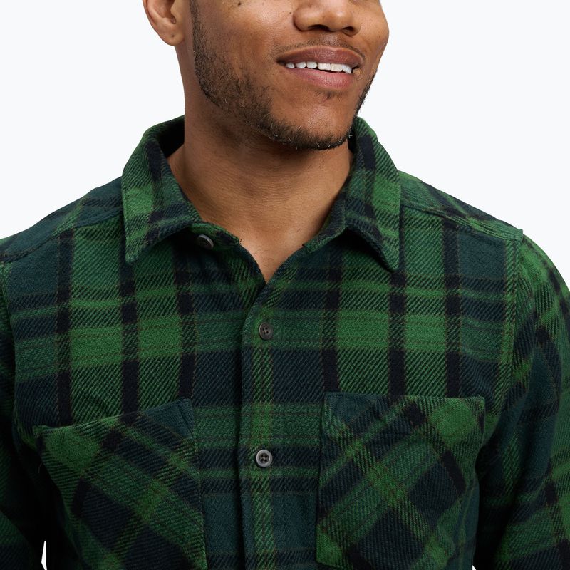 Vyriški žygio marškiniai Black Diamond Project Heavy Flannel palm green/anthracite plaid 4
