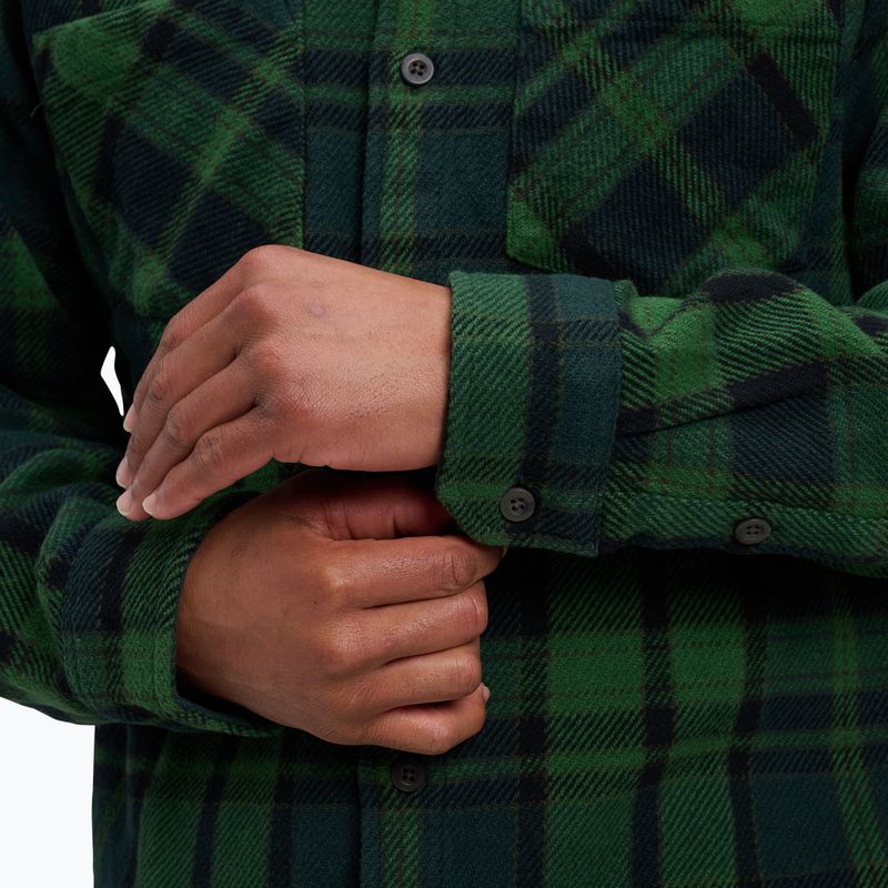 Vyriški žygio marškiniai Black Diamond Project Heavy Flannel palm green/anthracite plaid 5