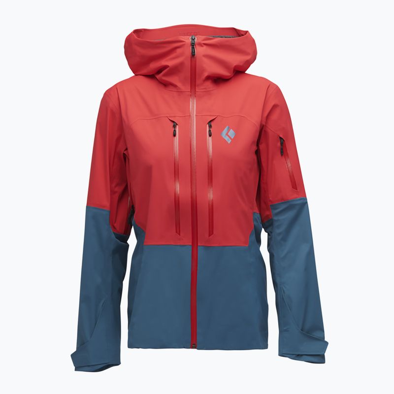 Moteriška ski touring striukė Black Diamond Recon Lt coral red/creek blue 8