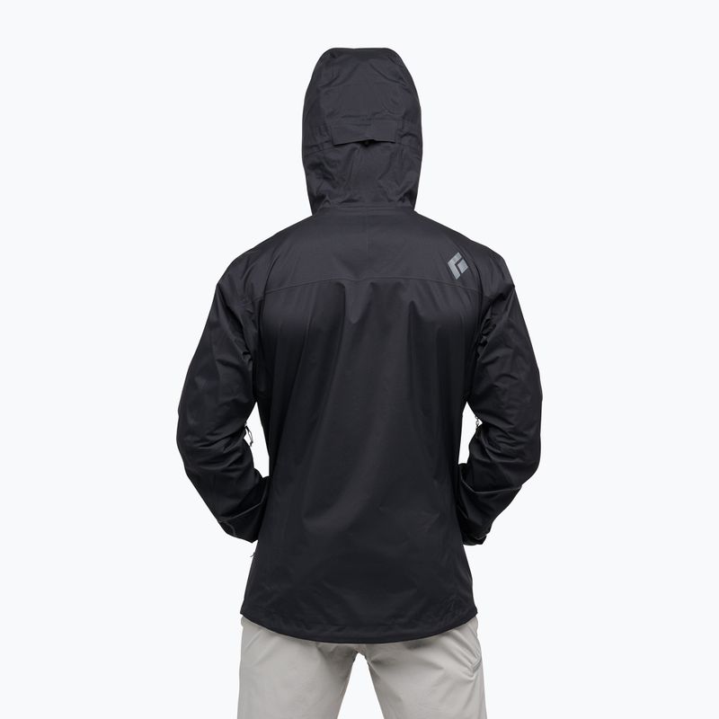 Moteriška striukė nuo lietaus Black Diamond Fineline Stretch black 2