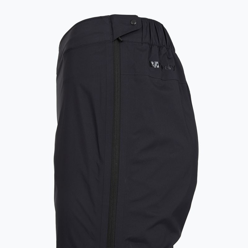 Moteriškos kelnės nuo lietaus Black Diamond Fineline Stretch FZ black 4