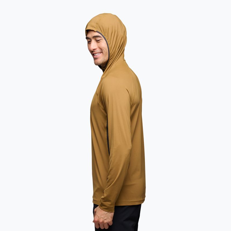 Vyriškas žygio džemperis Black Diamond Alpenglow Pro Hoody flax 3