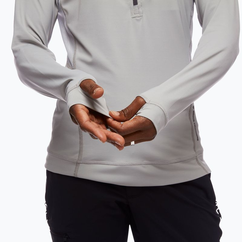 Moteriškas žygio džemperis Black Diamond Alpenglow Pro Hoody pewter 4