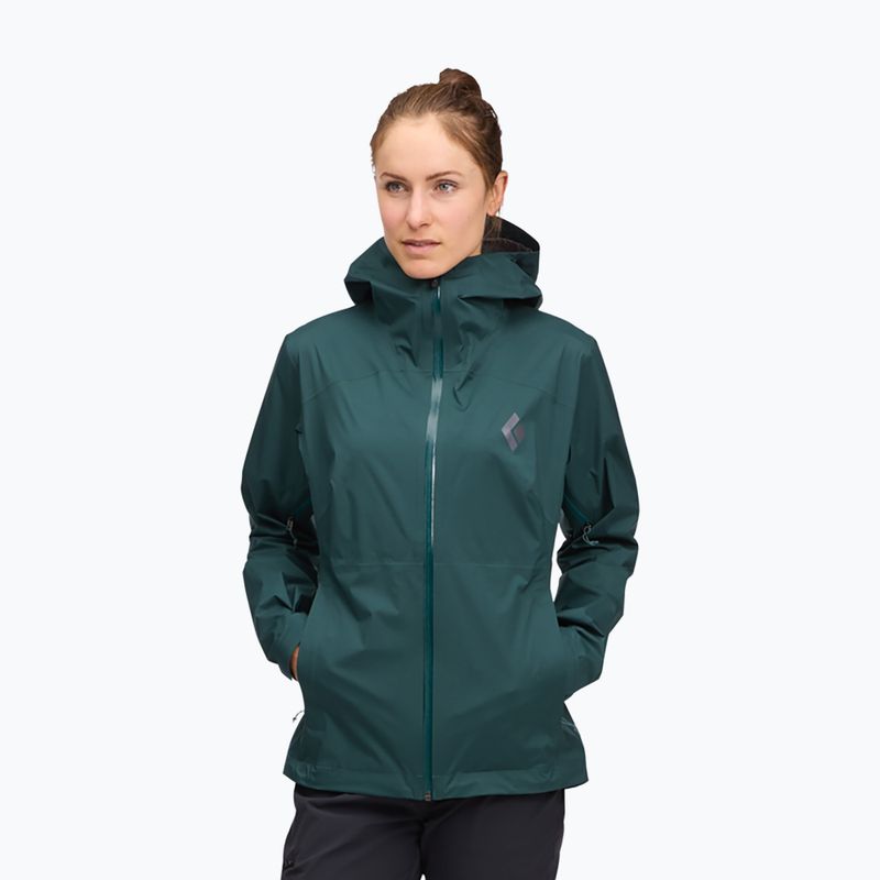 Vyriška striukė nuo lietaus Black Diamond Fineline Stretch deep woods