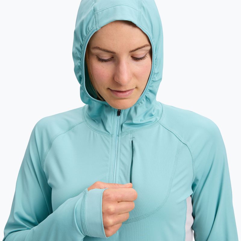 Moteriškas žygio džemperis Black Diamond Alpenglow Pro Hoody glacier 5