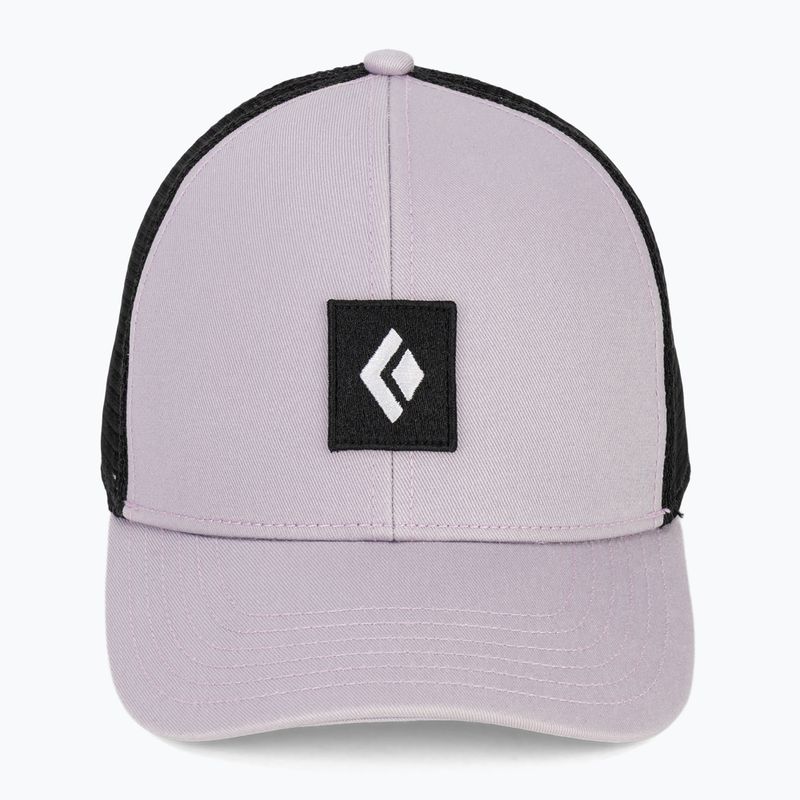Kepurė su snapeliu Black Diamond Trucker soft lilac/black/black icon patch 2