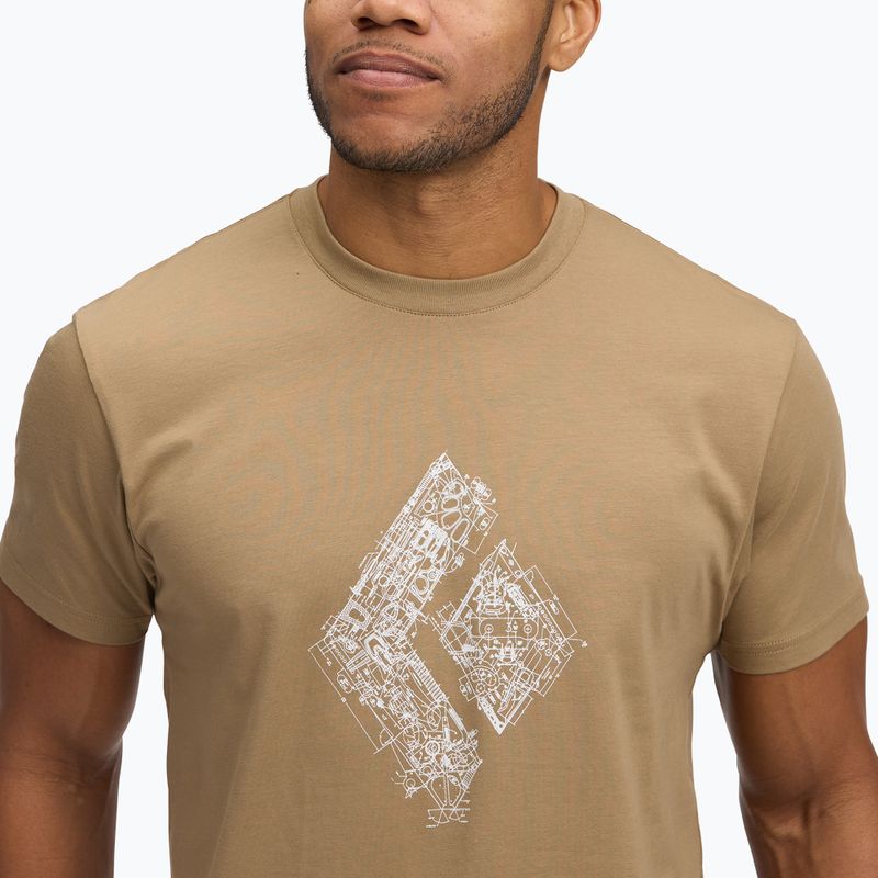 Vyriški marškinėliai Black Diamond Equipmnt For Alpinist SS Tee mushroom 4