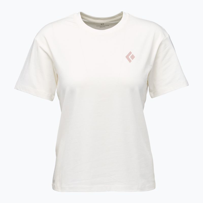 Moteriški marškinėliai Black Diamond Heritage Badge SS Tee off whote