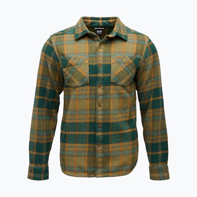 Vyriški marškiniai Black Diamond Project Heavy Flannel deep woods/laurel green plaid 3