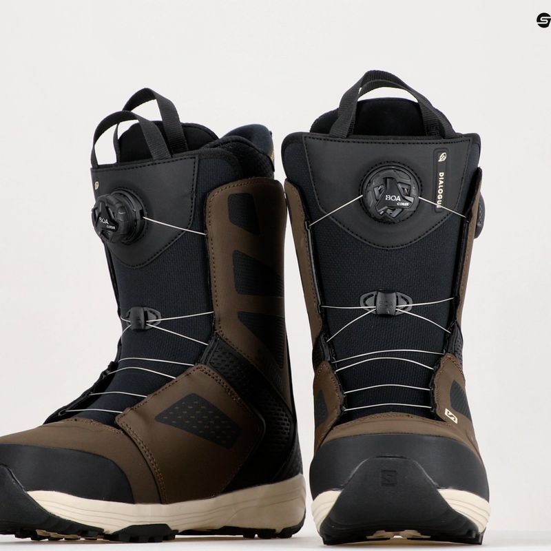 Vyriški snieglenčių batai Salomon Dialoge Dual Boa rudi L41698900 15