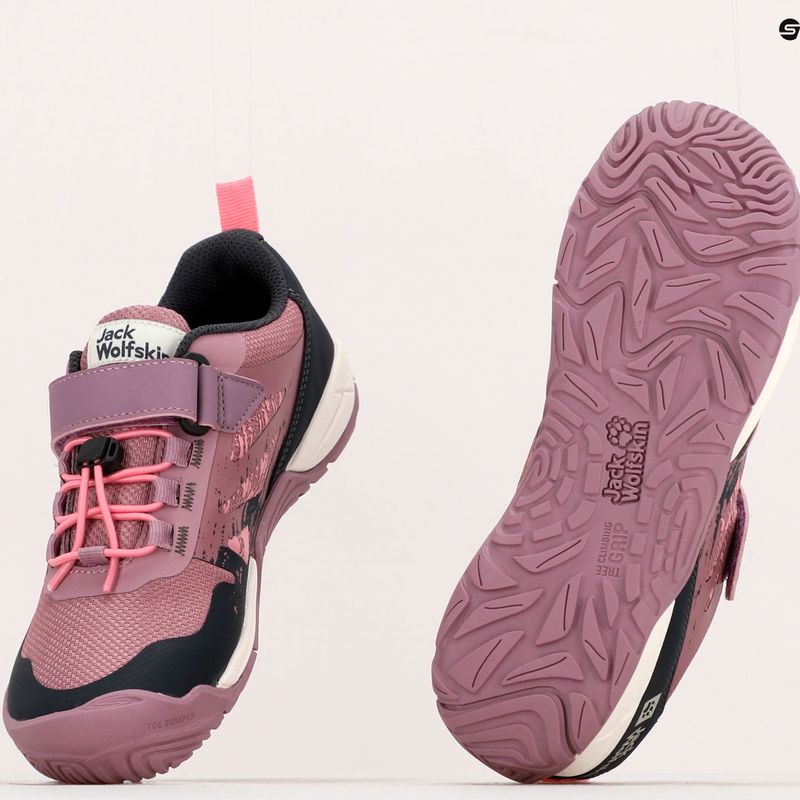 Jack Wolfskin vaikiški trekingo batai Vili Action Low rožinės spalvos 4056851 12