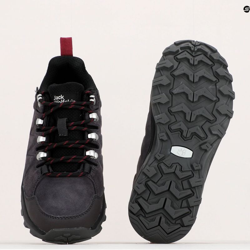 Jack Wolfskin moteriški trekingo batai Refugio Texapore Low black 4050821 11