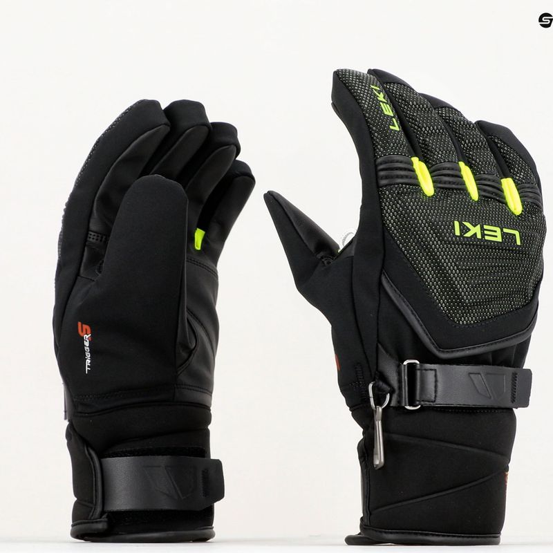 LEKI Race Coach C-Tech S vaikiška slidinėjimo pirštinė juoda 652803701 9
