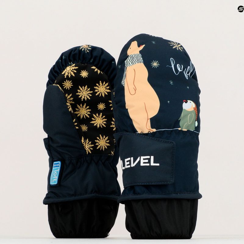 Vaikiškos snieglenčių pirštinės Level Animal Mitt mėlynos 4174 5