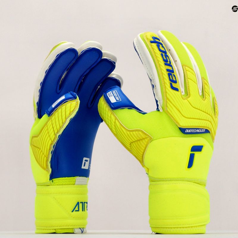 Reusch Attrakt Duo Ortho-Tec vartininko pirštinės geltonos 5270050 9