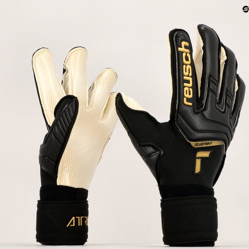 Reusch Attrakt Gold X GluePrint vartininko pirštinės juodos 5270975 8