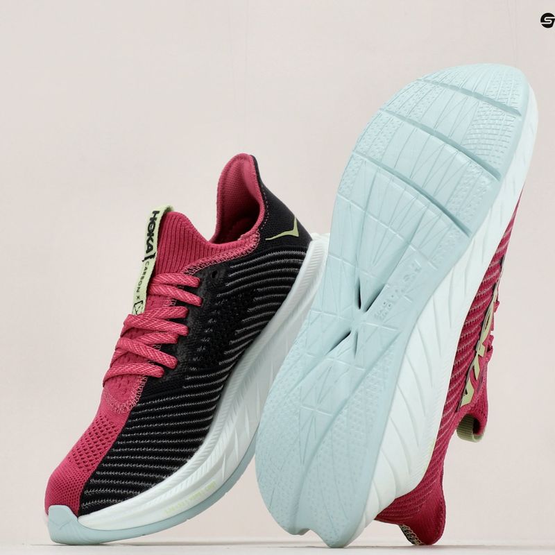 Moteriški bėgimo bateliai HOKA Carbon X 3 pink 1123193-FFBL 14