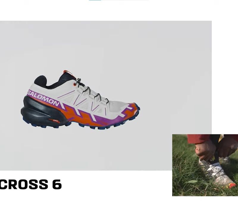 Salomon Speedcross 6 vyriški bėgimo bateliai quiet shade/black/pearl blue 16