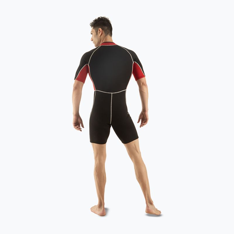 Vyriškas plaukimo kostiumas SEAC Shorty Ciao 2,5 mm black/red 2