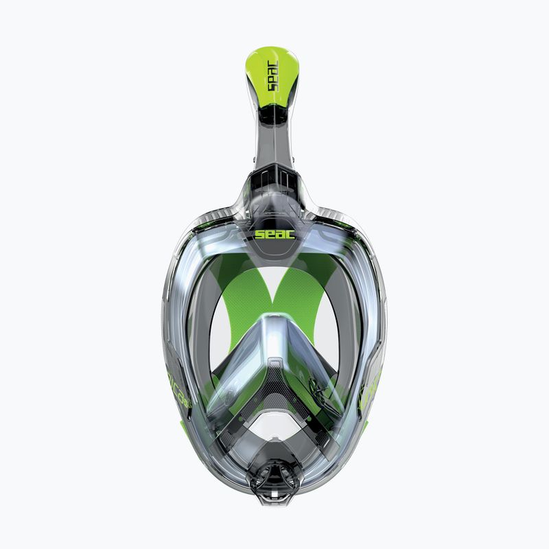 Viso veido kaukė paviršiniam nardymui SEAC Magica grey clear/green lime 2