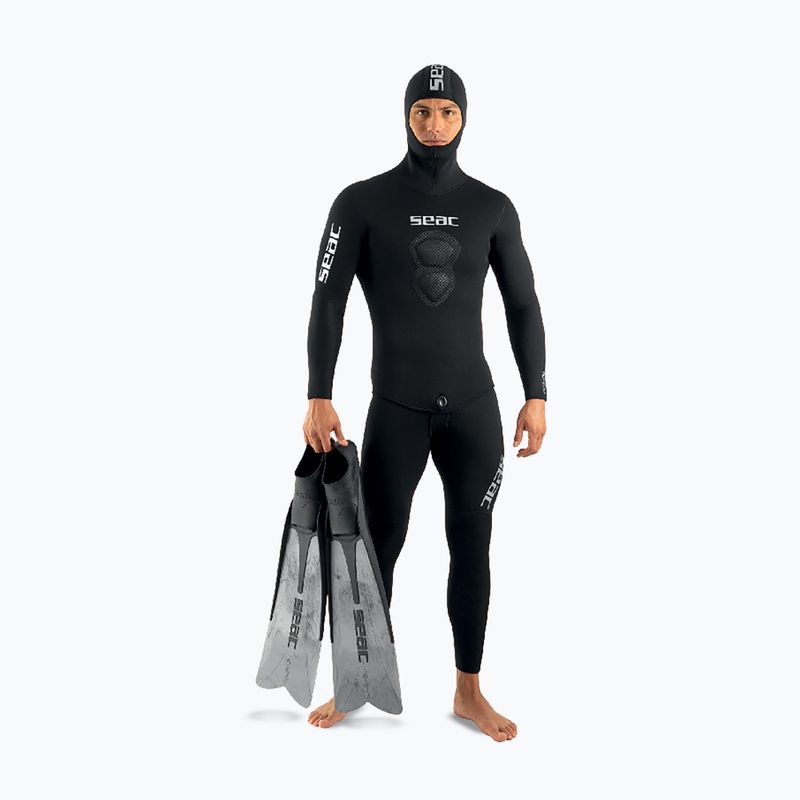 Vyriškas nardymo kostiumas SEAC Royal 7 mm Long John+Jacket black 2