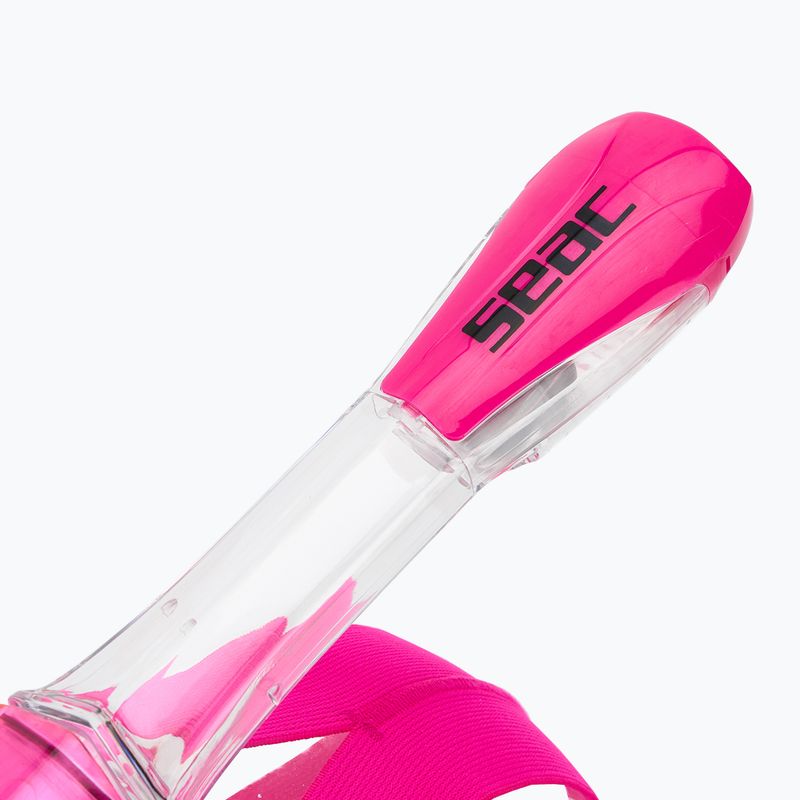 Vaikiška viso veido kaukė paviršiniam nardymui SEAC Magica black silicone/pink 4