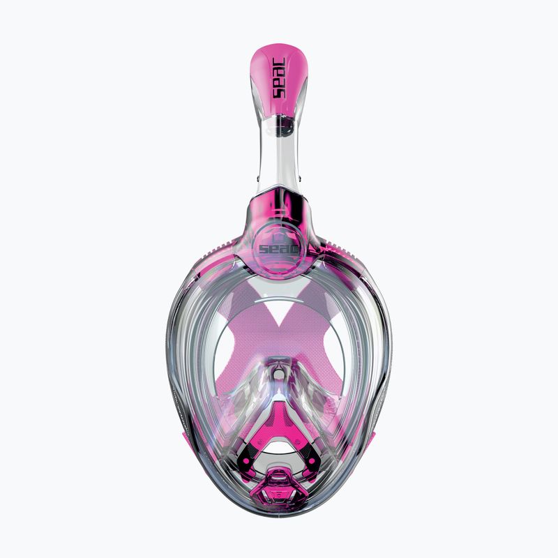 Vaikiška viso veido kaukė paviršiniam nardymui SEAC Magica black silicone/pink 2