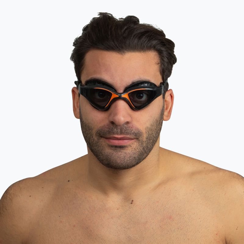Plaukimo akiniai SEAC Lynx black/orange 8