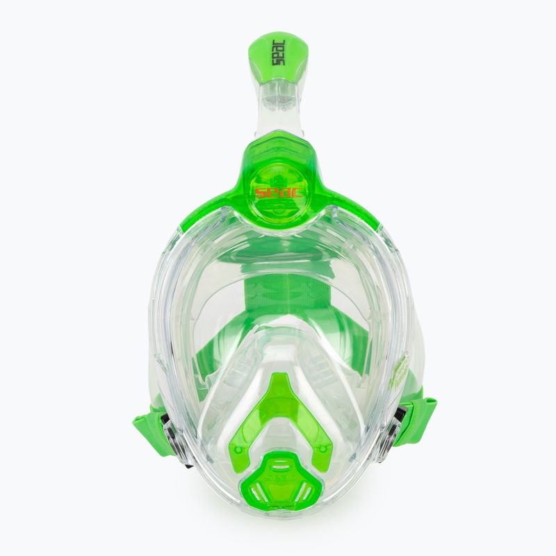 Vaikiška pilno veido nardymo kaukė SEAC Libera lime transparent/lime 2