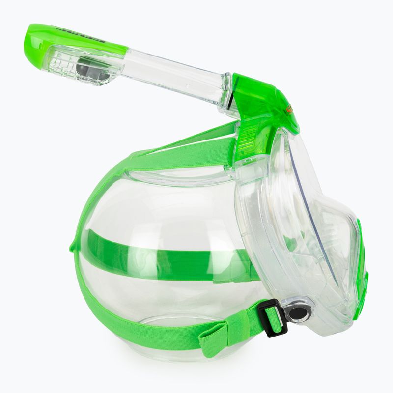 Vaikiška pilno veido nardymo kaukė SEAC Libera lime transparent/lime 3
